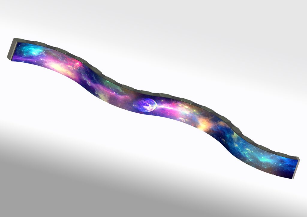 a beautiful Flexible LED display