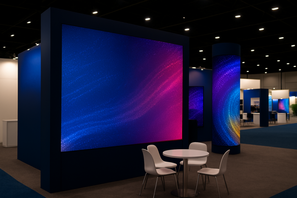 LED displays for trade show booths