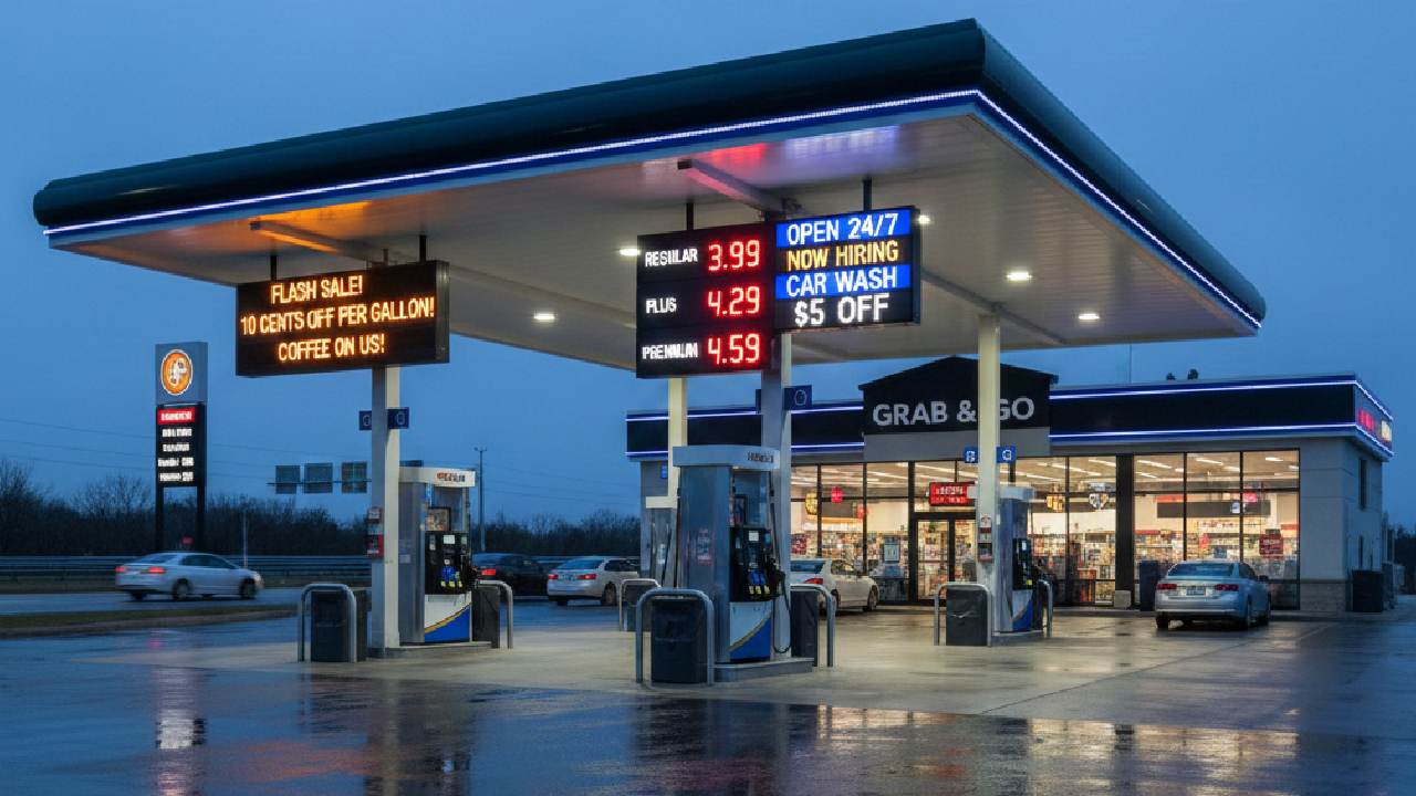 ガソリン価格表示
